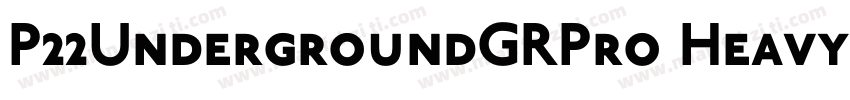 P22UndergroundGRPro Heavy字体转换